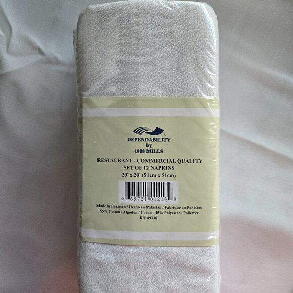 RESTAURANT - COMMERCIAL QUALITY SET OF 12 NAPKINS (NWT) - Picture 3 of 4